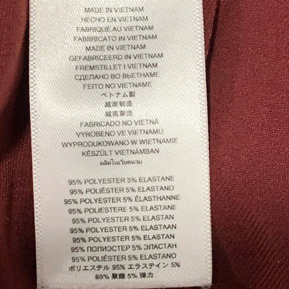 Burgundy Michael Kors Wrap Dress Maxi - Picture 6 of 7